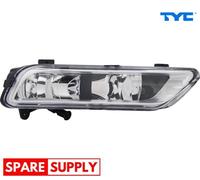 FOG LIGHT FOR VW MAGOTAN PASSAT TYC 19-11021-16-2 FITS RIGHT