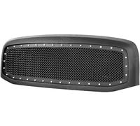 Fog light Frame Car Front Grill Fits for Dodge 1500 2006-2008, Upper Bumper Radiator Replacement Mesh Waterproof Grille
