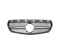 Fog light Frame Car Radiator Front Grille Fits for Benz A-Class W176 (A180/A200/A250/A45) 2013-2015 For Amg Black Diamonds Style GTR Front Bumper Grille(GTR-Silver)(AMG-Silver)