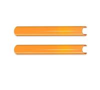 Fog Light Grill 2Pcs Front Grille Trim Strips Cover Frame Stickers For BMW For G30 G31 G38 G01 G02 G05 G06 G07 G32 Modified Decoration Car Grill(Orange)