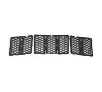 Fog Light Grill 3PCS Set Car Front Bumper Grill For Jeep For Grand For Cherokee 2014 2015 2016 Grille Cover Louvered Style 68143073AC 68143074AD Grilles