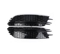 Fog Light Grill Car Front Grill 2Pcs Car Fog Light Lamp Grille Grill Cover For A6 C7 Sedan/Avant Standard Version 2012-2015 Pre-facelift 4G0807681 4G0807682(Gloss black)