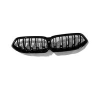 Fog Light Grill Car Front Grill Front Grille Kidney Grill For BMW For 8 Series G14 G15 G16 840i For M850i 2022-2024 Double Slats Upper Bumper Hood Mesh Grid Kit