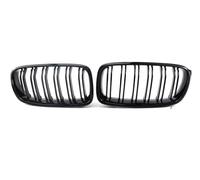 Fog Light Grill Diamond Front Bumper Kidney Grill Double Slat Racing Sport Grille For BMW For 3 Series F30 F31 F35 2011-2019 Car Accessories Grilles(Double Line Black)