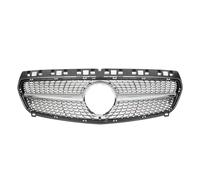 Fog Light Grill For Benz For A-Class W176 2013-2015 For A180 A200 A250 A45 For AMG Chrome Black Diamonds Style Grille Front Bumper Grille Car Grill