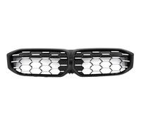 Fog Light Grill For BMW For 3 Series G20 G21 LCI 2023 Front Grill Kidney Grille For 330i 320d For M340i XDrive Diamond Grid Tuning Accessories Grilles(Silver)