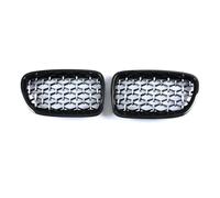 Fog Light Grill For BMW For 5 Series GT F07 528i 535i 550i Diamond Front Bumper Kidney Grilles Grille Car Styling Racing Grills Auto Grill 2009-2017 Car Grill(Silver and Black)