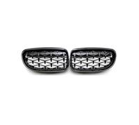 Fog Light Grill For BMW For E90 E91 318i 320i 325i 328i Diamond Grills Car Kidney Grille Front Bumper Racing Grill Auto Styling Grilles 2009-2012 Grilles(Gloss black)