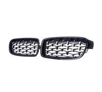 Fog Light Grill For BMW For F30 F31 F35 3 Series 320 323 325 330i 2012-2019 Car Front Kidney Bumper Grill Grilles Diamond Style Racing Grills Grille Grilles(Black and Silver)