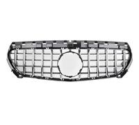 Fog Light Grill For Mercedes For Benz For C117 W117 CLA 2014-2019 Front Bumper Grille Inlet Grill GT Diamond Tuning Facelift Grilles(Silver)