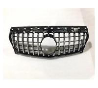Fog Light Grill For Mercedes For C117 W117 For Benz For CLA 2013-2019 Tuning Facelift Front Bumper Grille Inlet Grill GT Diamond Grilles(Silvery)