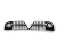 Fog Light Grill Guard Compatible With TT MK2 TTS 2011 2012 2013 2014 Car Front Grille Honeycomb Grille Cover Mesh Grill OEM 8J0807681KT94(Silver)