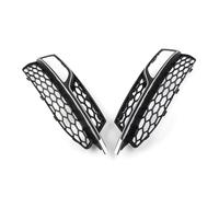 Fog Light Grille Compatible With A3 S3 2013 2014 2015 2016 2017 2Pcs Car Honeycomb Mesh Front Bumper Fog Light Grille Cover With Chrome Trim 8V3807681Q