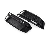 Fog Light Grille Compatible With A4 B9 S4 2016 2017 2018 1 Pair Car Front Bumper Honeycomb Fog Light Grille Cover Replacement Accessories 8W0807681K 8W0807682K