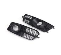 Fog Light Grille Compatible With A6 C7 A6L 2015-2018 2x Front Bumper Fog Light Grille Fog Lamps Mask Cover 4G0807681AG,4G0807682AG(Black)