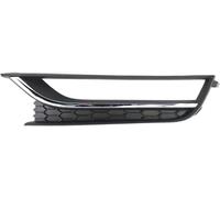 fog light grille cover Double Bridge Grill for VW for Passat 2012-2015 Car Front Left Right Bumper Fog Light Lamp for Chrome Grill(Chrome LEFT)
