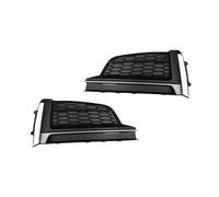 Fog Light Grille Cover For A5 Sport S5 For Sline 2017-2019 Car Foglight Frame Grille Front Bumper Side Fog Light Cover Decoration Accessories (Pair 1)
