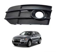 Fog Light Grille Covers for Audi Q5 Plus SUV 2008-2017, Slats Mesh Insert Front Bumper Lower Grill Replacement Protective Brace,Left