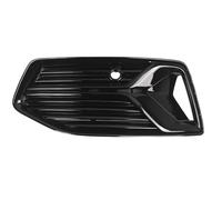 Fog Light Grille Lower Bumper Grill Foglight Vent Directly Replace Front Lower Grille For A6 C8 2019-2023 Glossy Black PYPFQUMQGR(Left 4K0807647)