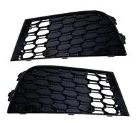 Fog Light Grille Mesh Compatible With A3 For 8V For S3 2017-2020 Front Bumper Fog Light Grille Cover Honeycomb Mesh Left Right Pair Set Car Accessories