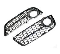 Fog Light Grille Mesh Compatible With A5 For Coupe For Sportback For Cabriolet 2008-2011 Front Bumper Fog Light Grille Mesh Honeycomb Left Right Pair Set