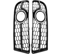 Fog Light Grille Replacement A4 B7 S4 S-Line 2005-2008 Glossy Black Car Front Fog Light Grille Honeycomb Lamp