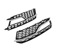 Fog Light Grilles Compatible With A5 For S-Line S5 2013 2014 2015 2016 2017 1 Pair Fog Lamp Frame Grill Mesh Shell Bezel Glossy Black 8T0807682M