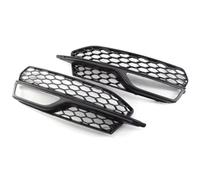 Fog Light Grilles Compatible With S3 For A3 2014 2015 2016 Replacement 1 Pair Front Bumper Fog Light Lamp Grille Cover Honeycomb Mesh Style OEM:8V3807682