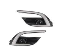 Fog Light Lamp 2Pcs LED DRL Daytime Running Light Daylights With Yellow Running Turn Signal Fog Lamp For Mazda 3 For Axela 2017 2018 Fog Light(Model D,White Yellow Blue)