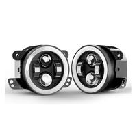 Fog Light Lamp 4Inch Angel Eye LED Fog Lights LED Foglights Headlight Car Accessories White Yellow For For Focus MK7 MK2 MK3 Fog Light