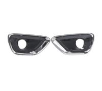 Fog Light Lamp Cover Compatible With Peugeot For 3008 High Configuration Fog Light Cover Trims Front Bumper Lower Grille Fog Lamp(2PCS left and right)