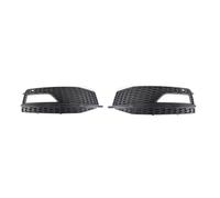 Fog Light Lamp Cover Grill Compatible For Audi A4 B8.5 S-Line S4 2012 2013 2014 2015 Honeycomb Mesh Front Bumper Grille RS4 Style 8K0807681(Honeycomb A-Black)