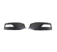 Fog Light Lamp Cover Grill For A4 B8.5 S-Line S4 2012 2013 2014 2015 Honeycomb Mesh Front Bumper Grille RS4 Style 8K0807681 CRRYUQWWM(Honeycomb A-Black)
