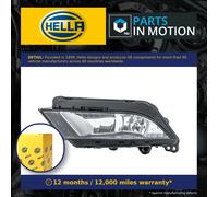 Hella Fog Light 1NE 011 077-011 Front Left Cornering for SEAT Ibiza IV, Leon (SC/ST) & Toledo IV