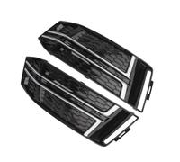 Fog Light Lower Grilles For S4 A4 B9 For S-Line 2016 2017 2018 | Car Front Bumper Grille Panel Trim Honeycomb Mesh 8W0807681F 8W0807682F