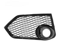 Fog Light Mesh Grill For Civic 2016 2017 2018 2019 2020 2021 Car Front Lower Bumper Mesh Fog Light Lamp Cover Mesh Gloss Black Guard Protector Cover(Left)