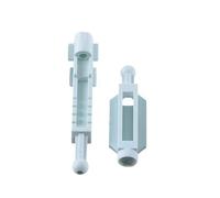 Fog Light Mount 2Pcs Headlight Adjuster Bracket Fit for BMW E39 5series 2000-2003 White Plastic Vehicle Protective Frames Front Fork Lamp Holder(A Set)