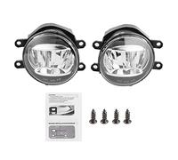 Fog Light, Pair Clear Lens IP68 Universal Car Front LED Foglight Fog Lamp Driving Light Headlight