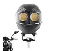 Fog Lights - 2.56x1.97x4.13 Inches Motorcycle LED Spotlight, Waterproof LED Spotlights, Helmet Shaped Double Color Flash | Motorcycle Driving For Night Riding Outdoor Adventure Use