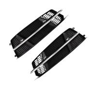 Fog Lights Cover For A6 C7 A6L For S-Line 2015 2016 2017 2018 | Car Front Bumper Light Cover Honeycomb Hex Grill 4G0807681AN