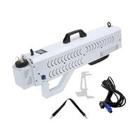 Fog Machine,1500w Handheld Fog Gun, Cannon Fog Machine w/LED Lights, Smoke Gun With strap,Spray Height 6-8m&Spray Distance 8-10m for Night Club Party, DJ Effects Black(White)
