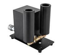 Fog Machine 150W Double Head CO2 Fog Machine with Dual Adjustable Nozzles, Spraying Height 6-8m, Smoke Machine 25*13*22cm Professional Party Smoke Machine for Parties Weddings Concerts Stage Effects