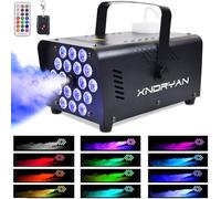 Fog Machine 800W Smoke Machine with 18 RGB LED & Wireless Remote Control, Suitable for Party, Disco Dj Effect, Wedding, Stage Performances, Halloween