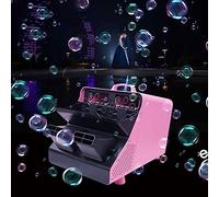 Fog Machine Bubble Machine, 500W Electric Bubble Maker With Two-Wheel Remote Control, Multi-Speed Adjustment Bubble Blower, For Performance Stage Wedding Bar