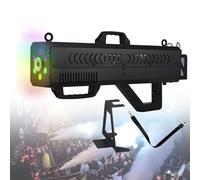 Fog Machine Cannon with Lights, 1500W Handheld Smoke Gun for Halloween, Stage Shows, and Night Events