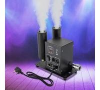 Fog Machine,CO2 Cryo Jet Smoke Machine DMX 512 Controller,19.68-26.24ft Spray Height, CO2 Machines With Double Nozzle,For Halloween Parties, Holiday Parties, Wedding and Christmas