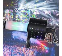 Fog Machine Co2 Fog Machine Handheld Confetti Cannon Machine,Led 7-Color Co2 Fog Machine,Dj Effects Fogger Smoke Gun Stage Fog Machine