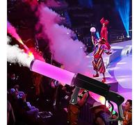 Fog Machine Co2 Jet Machine, Led 8-10M Spraying Distance Fog Machine Club Bar Dj Gun 3 Colors Effects Smoke Fog Gun Co2 Smoke Fog Machine