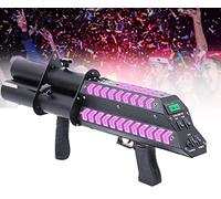 Fog Machine Confetti Launcher Cannon, Electric Confetti Cannon, Colorful Light Stage Six-Shot Salute Gun, Electric Confetti Blaster, For Stage Party Wedding