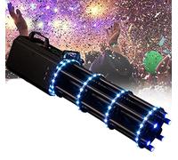 Fog Machine Confetti Launcher Cannon, Electric Confetti Cannon, Colorful Light Stage Six-Shot Salute Gun, Electric Confetti Blaster, For Stage Party Wedding